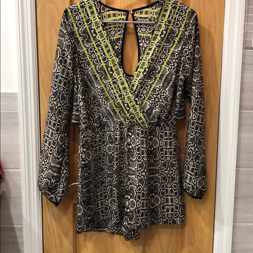 Dolce Vita Snake Print Romper